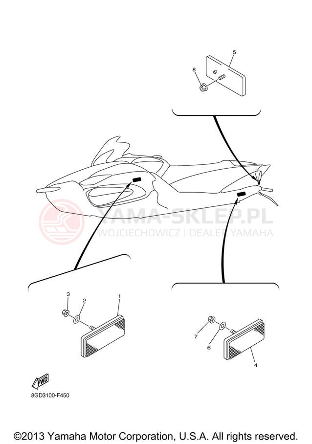 Schemat "układ elektryczny" do Yamaha APEX LTX RX10LTXB