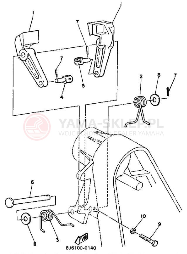Schemat "hamulec" do Yamaha INVITER CF300L