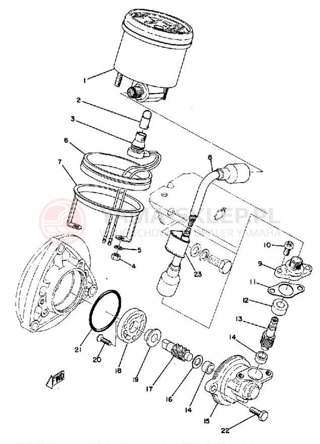 Schemat "licznik" do Yamaha GPX338G/GPX433G