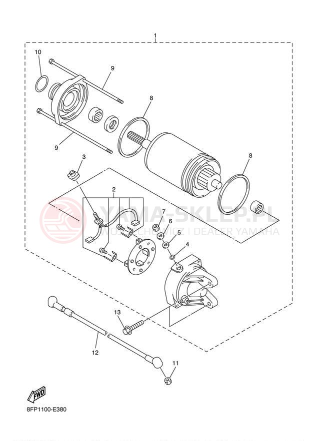 Schemat "rozrusznik" do Yamaha APEX_RTX RX10RTRYB/RX10RYR