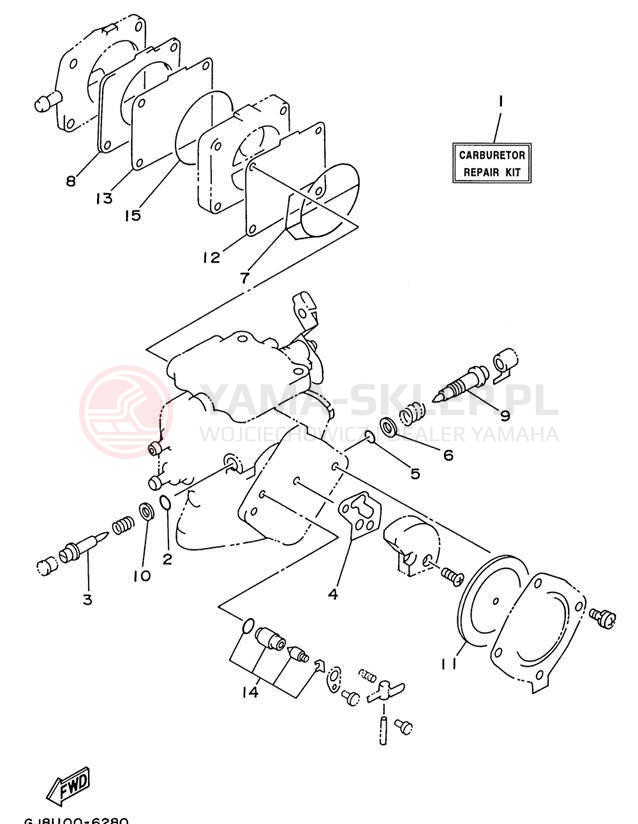 Schemat "Zestaw naprawczy" do Yamaha WAVE RAIDER 700 RA700BU
