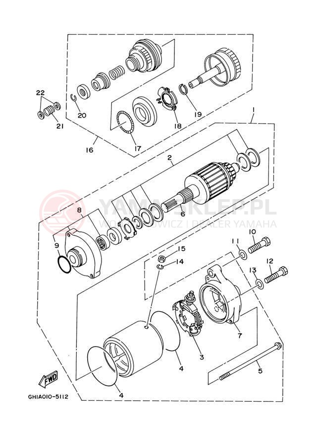Schemat "rozrusznik" do Yamaha XL700 XL700Y