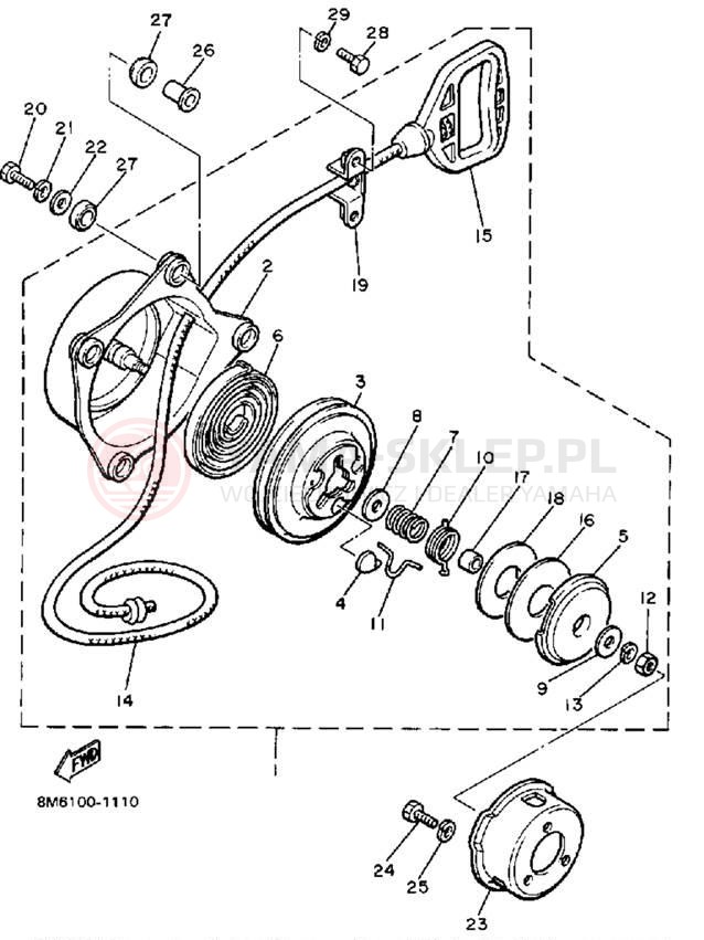 Schemat "rozrusznik" do Yamaha V-MAX VMX540J
