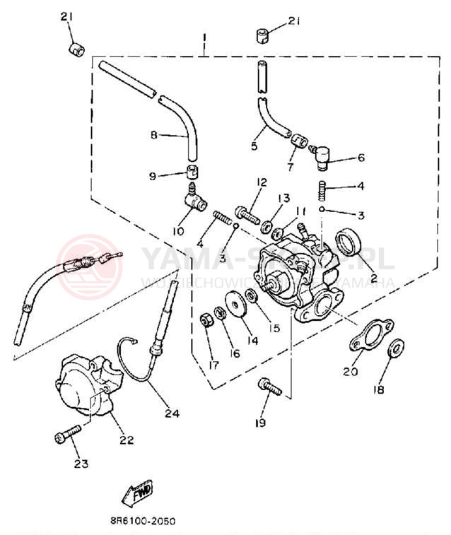 Schemat "Pompa olejowa" do Yamaha SRV SR540G