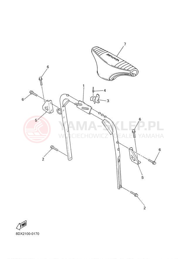 Schemat "STEERING GATE" do Yamaha VENTURE XL VT500XLD