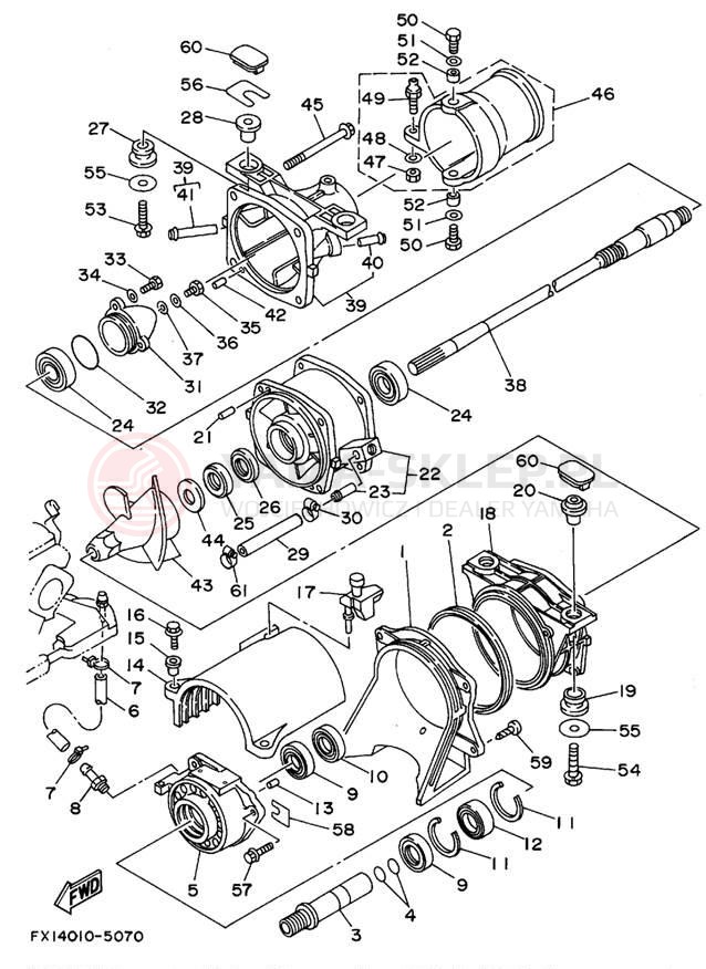 Schemat "JET UNIT" do Yamaha FX-1 FX700T