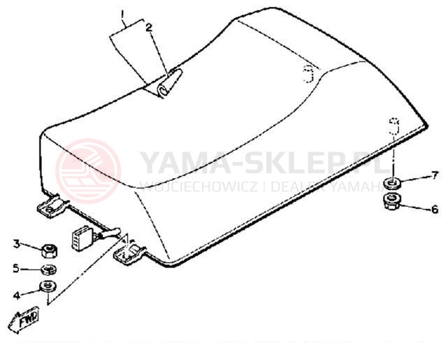 Schemat "siedzenie" do Yamaha ET250D