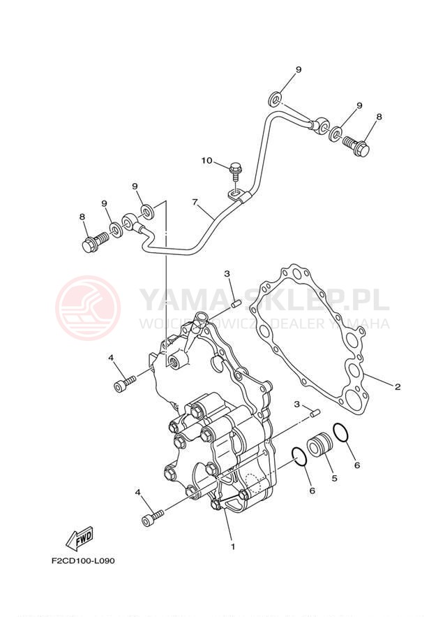 Schemat "Pompa olejowa" do Yamaha WAVE RUNNER FX SHO FA1800L