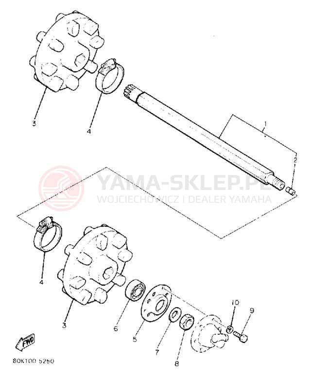 Schemat "Układ napędowy" do Yamaha PHAZER II ST PZ480STT