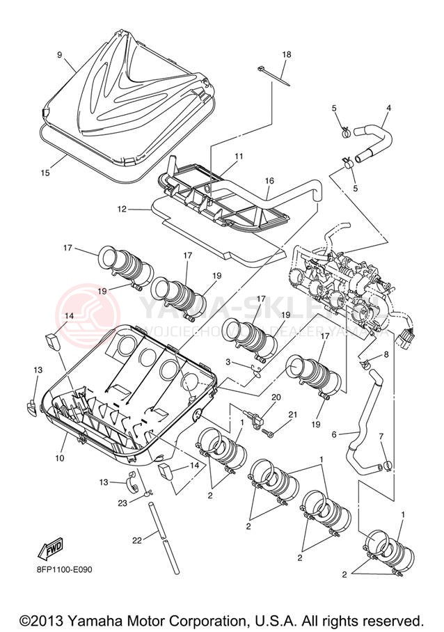 Schemat "Wtrysk paliwa" do Yamaha APEX MTX RX10MTXL