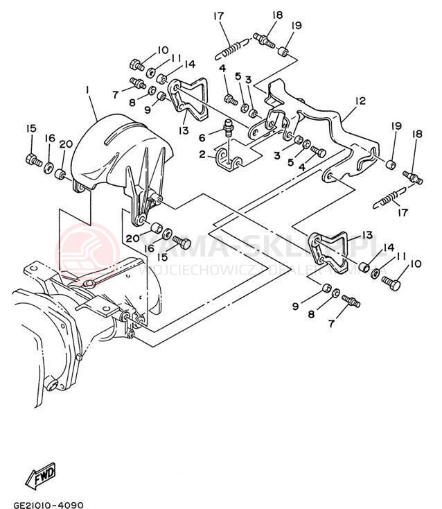 Schemat "JET UNIT" do Yamaha WAVE VENTURE 700 WVT700U