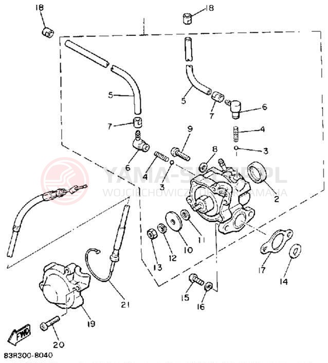 Schemat "Pompa olejowa" do Yamaha VK540 VK540ER