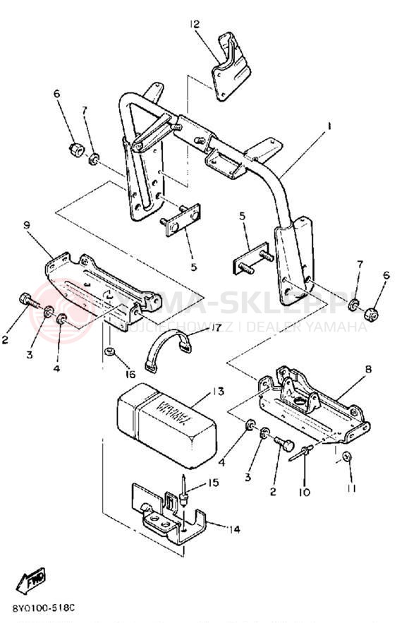 Schemat "STEERING GATE" do Yamaha SRV SR540J