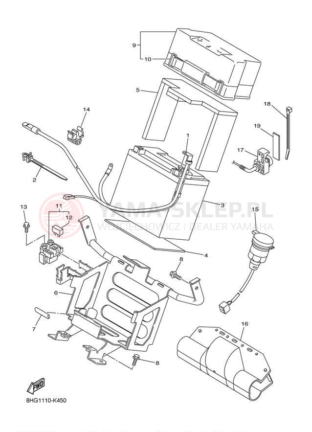 Schemat "układ elektryczny" do Yamaha APEX RX10PAL/RX10PAR