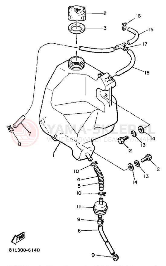 Schemat "Miska olejowa" do Yamaha ET340TL
