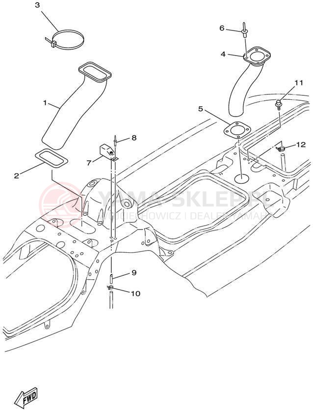 Schemat "odpowietrzenie" do Yamaha WAVE RUNNER XL700 XL700X
