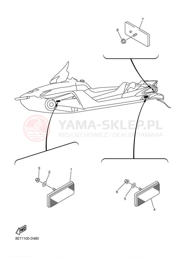 Schemat "układ elektryczny" do Yamaha VENTURE RST90W/RST90GTW