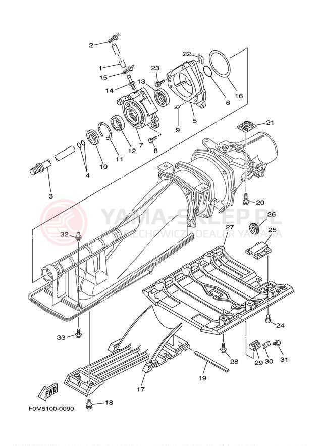 Schemat "JET UNIT" do Yamaha XL700 XL700B