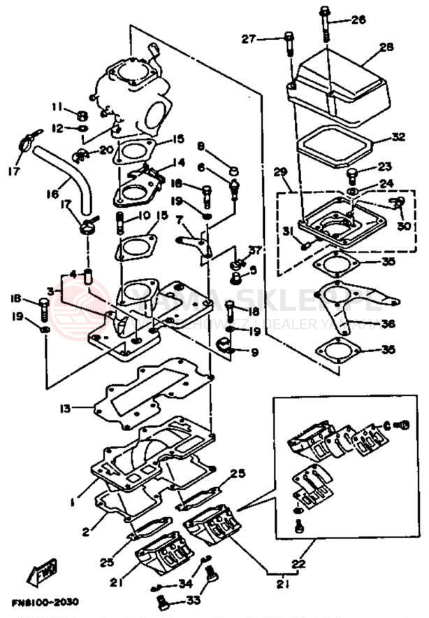 Schemat "Filtr powietrza" do Yamaha WRB650Q_61