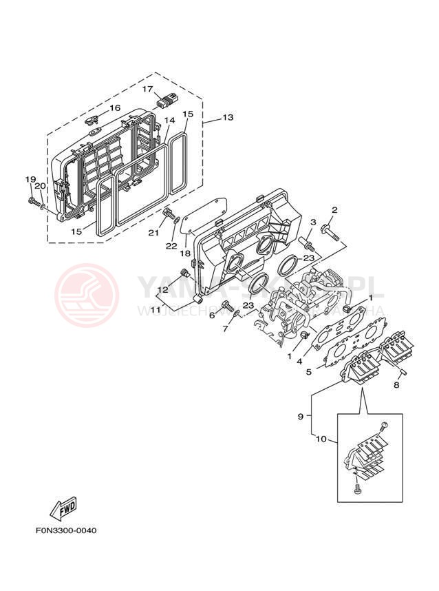 Schemat "Wtrysk paliwa" do Yamaha XL800 XA800Y