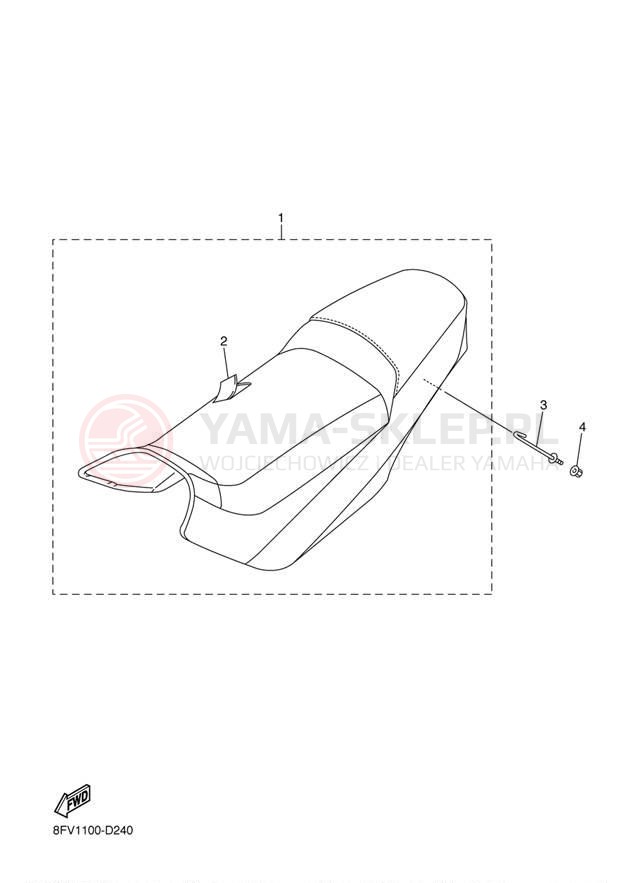 Schemat "siedzenie" do Yamaha VECTOR GT RS90GTW