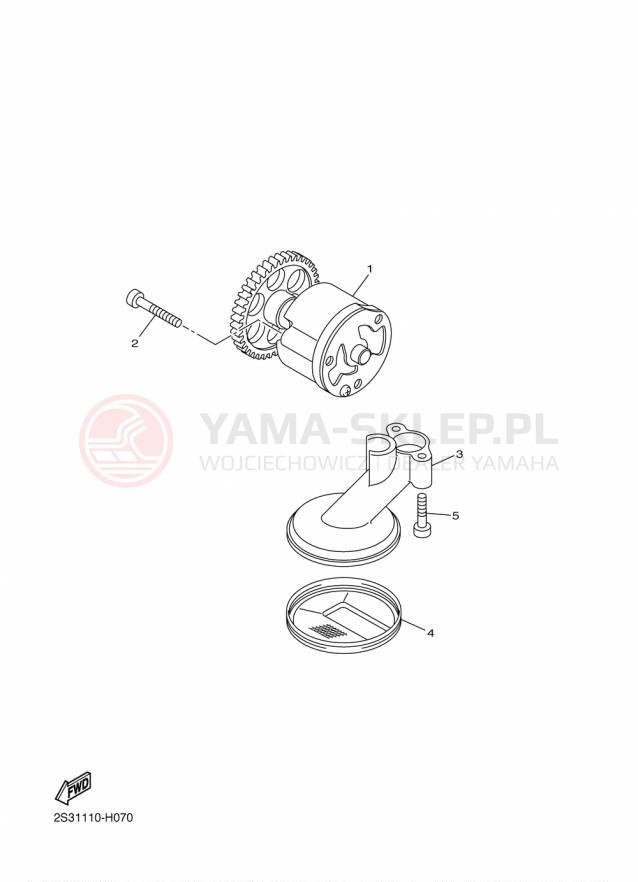 Schemat "Pompa olejowa" do Yamaha VMAX VMX17FCR/VMX17FR