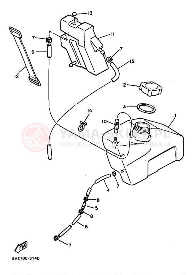 Schemat "Miska olejowa" do Yamaha BRAVO LT BR250TB