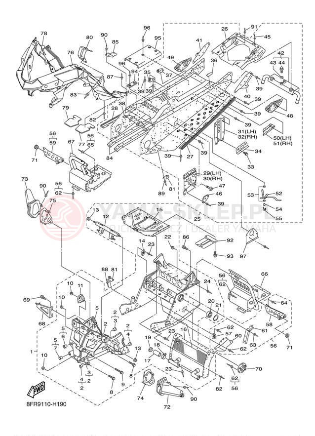Schemat "rama" do Yamaha APEX_RTX RX10RTRYB/RX10RYR