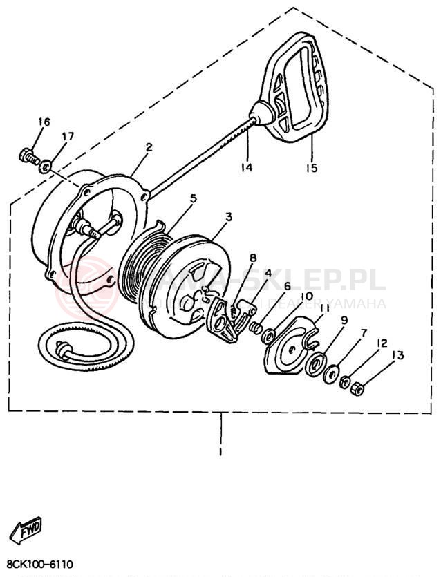 Schemat "rozrusznik" do Yamaha VENTURE XL VT480A