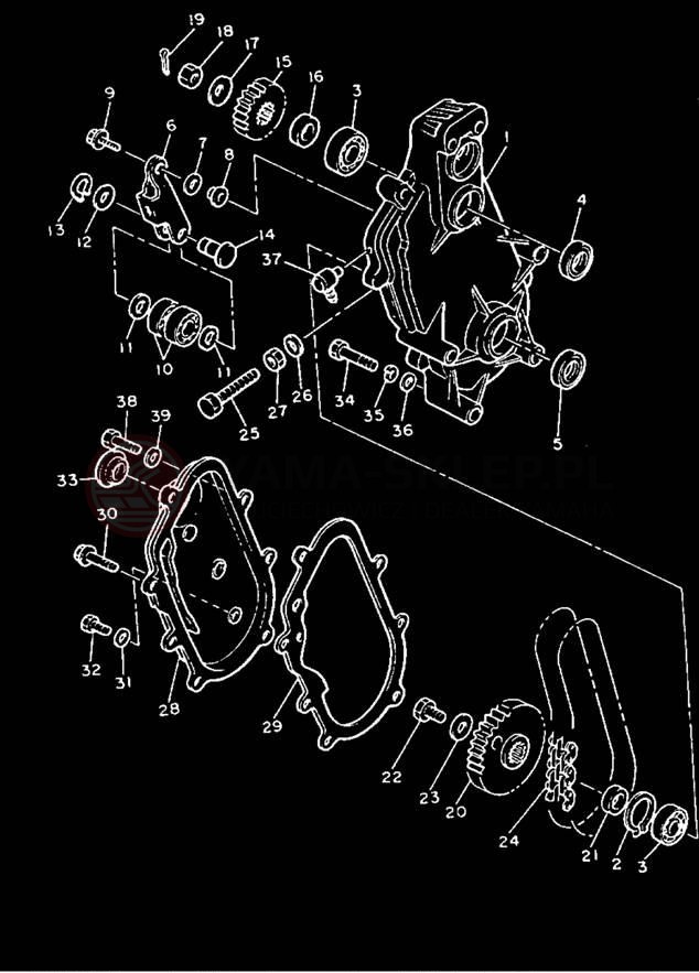 Schemat "Układ napędowy" do Yamaha PHAZER II PZ480R