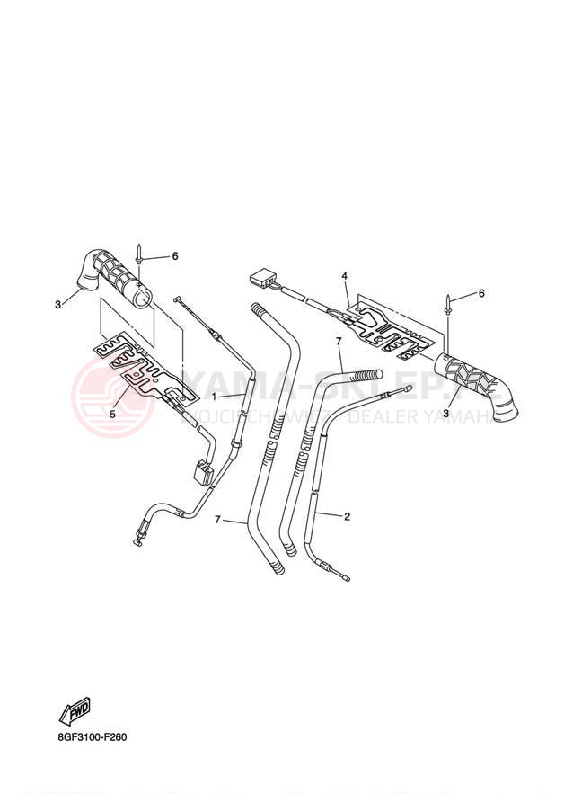 Schemat "Układ chlodzenia" do Yamaha NYTRO RS90NW