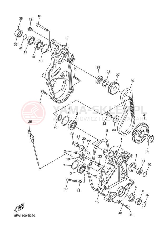 Schemat "Układ napędowy" do Yamaha RX-1 MOUNTAIN RX10MJ/RX10MSJ