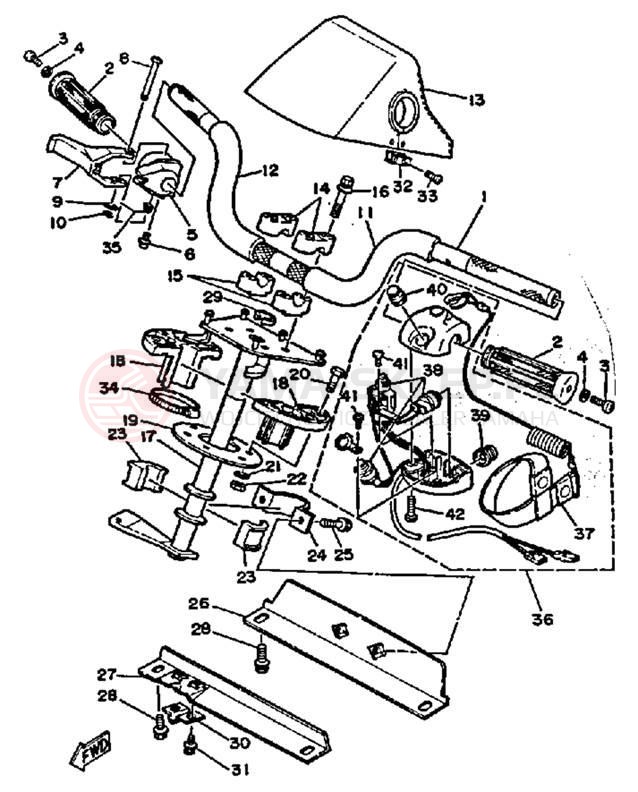 Schemat "Półki zawieszenia" do Yamaha WAVE RUNNER LX WR650D