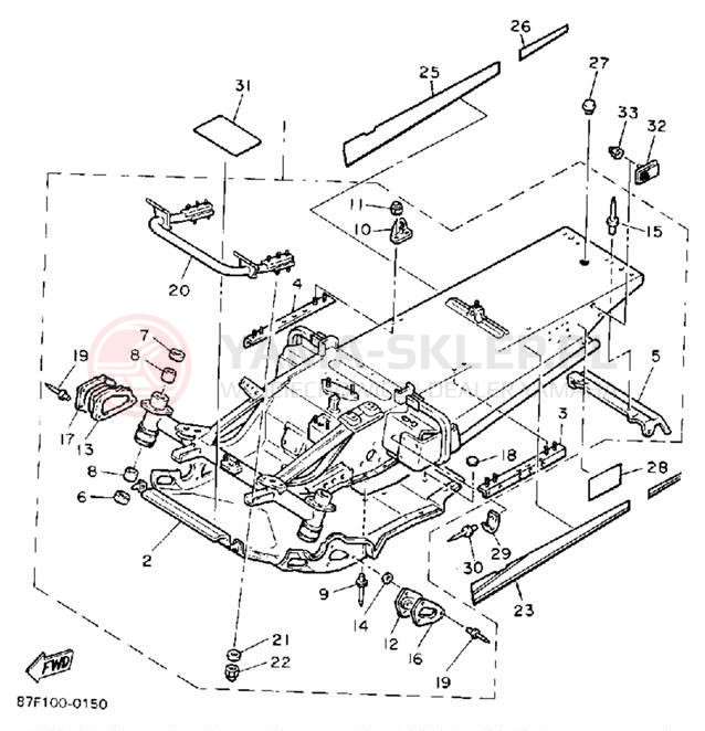 Schemat "rama" do Yamaha PHAZER II PZ480P
