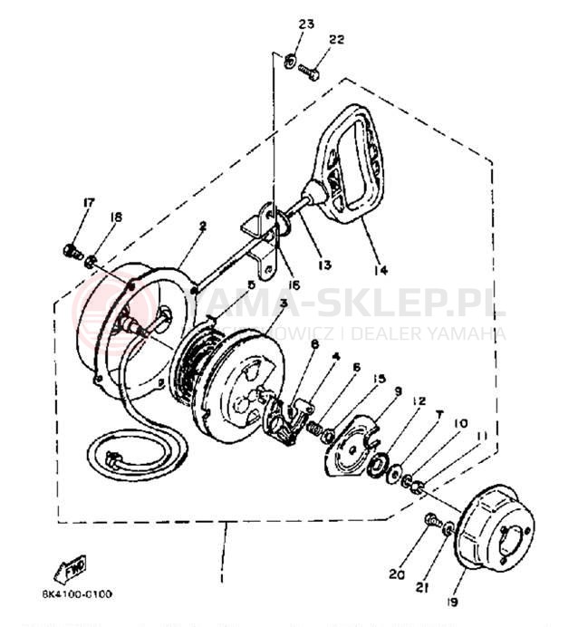 Schemat "rozrusznik" do Yamaha SS440 SS440H