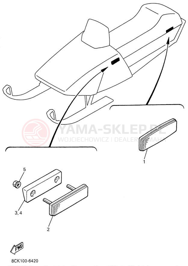 Schemat "układ elektryczny" do Yamaha VENTURE TR VT480TRW