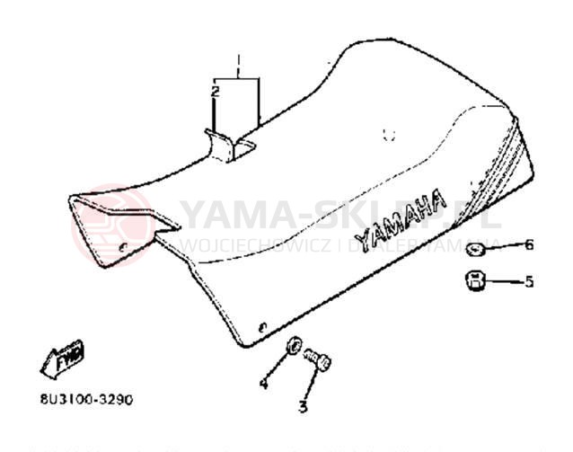 Schemat "siedzenie" do Yamaha SS440 SS440H