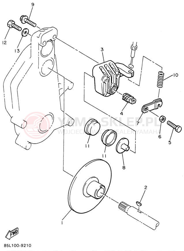Schemat "hamulec" do Yamaha OVATION LE CS340EW