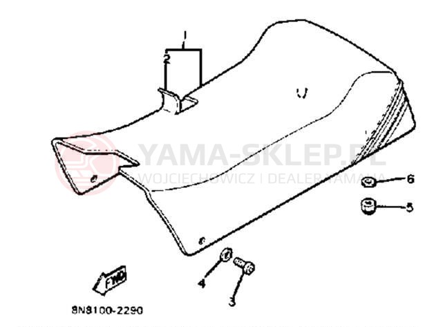 Schemat "siedzenie" do Yamaha SS440G