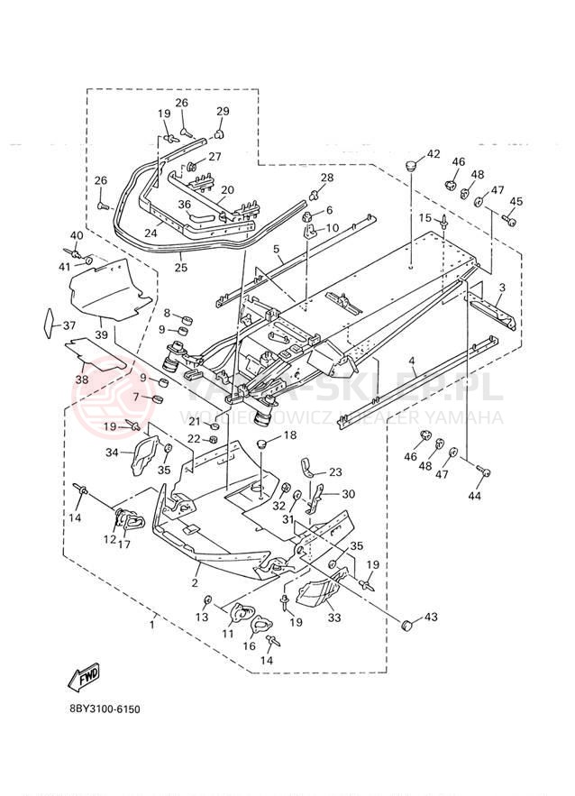 Schemat "rama" do Yamaha ET410TRF