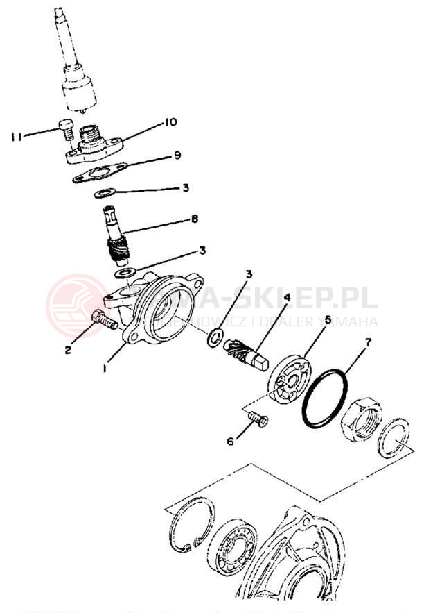 Schemat "licznik" do Yamaha EX340A/EX440A