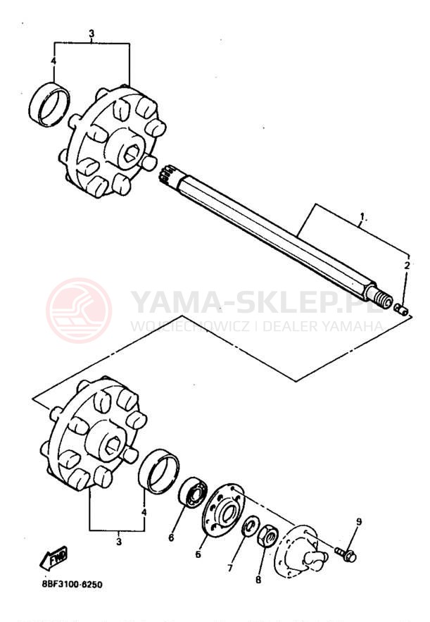 Schemat "Układ napędowy" do Yamaha PHAZER SS ELECTRIC PZ480EB