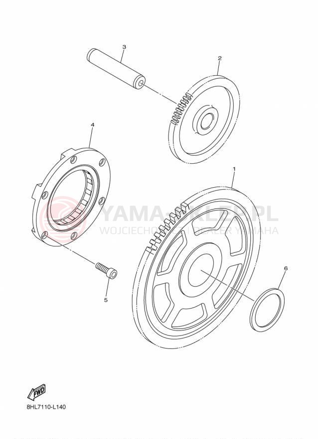 Schemat "rozrusznik" do Yamaha SRVIPER MTX 162 LE SR10M62LFO