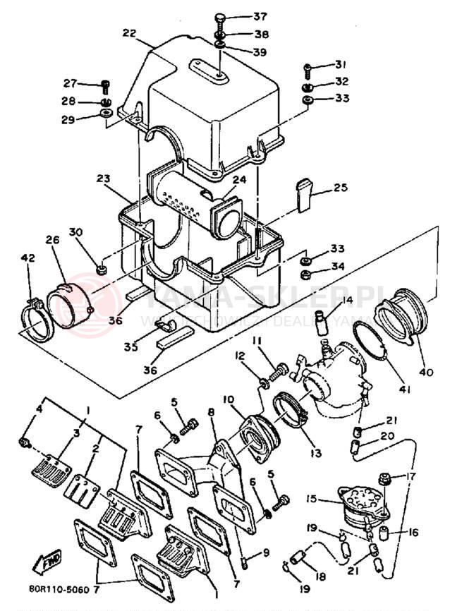 Schemat "Wtrysk paliwa" do Yamaha SS440 SS440J