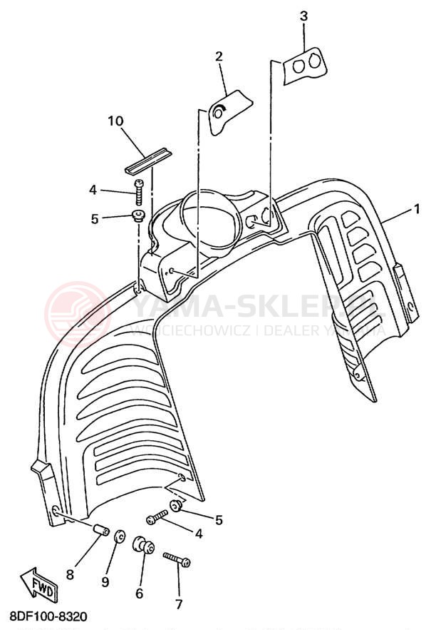 Schemat "INSTRUMENT PANEL" do Yamaha MOUNTAIN MAX 600 MM600PC