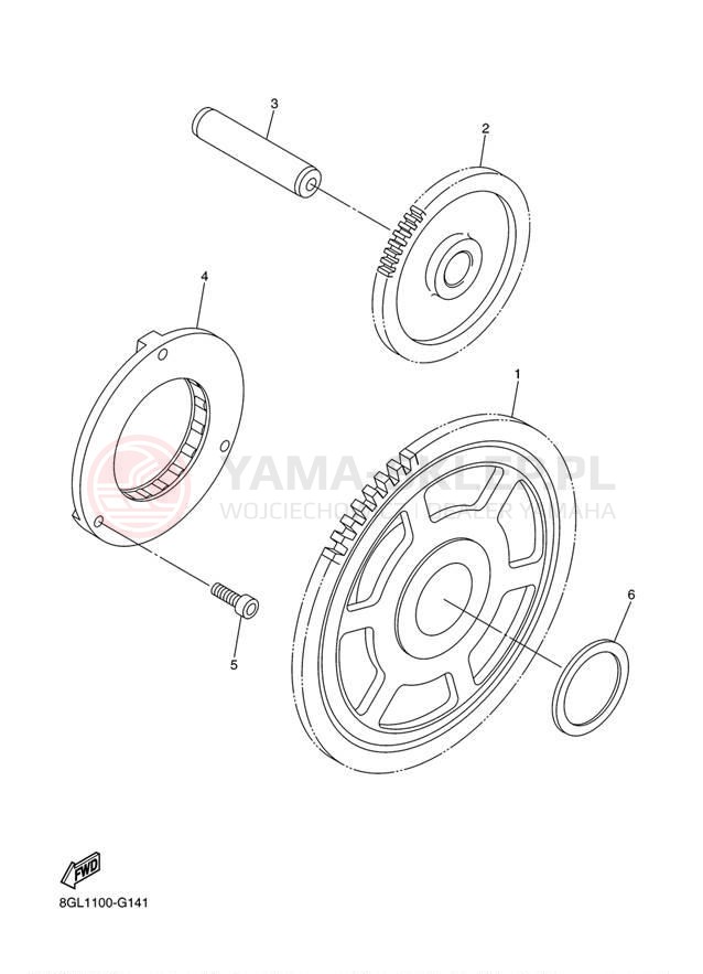 Schemat "rozrusznik" do Yamaha FX NYTRO FX10ZB/FX10ZW