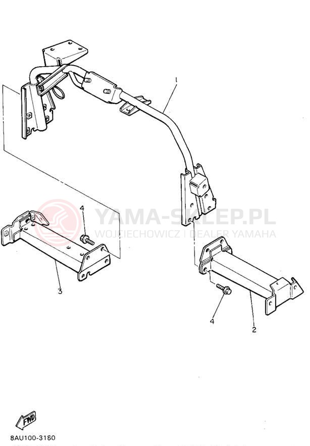 Schemat "STEERING GATE" do Yamaha VK540 II VK540EV