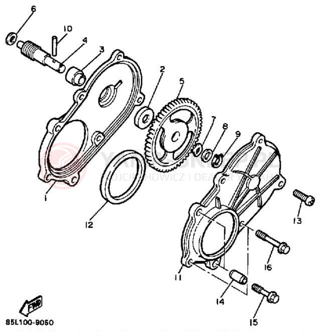 Schemat "przeniesienie napędu" do Yamaha OVATION CS340N