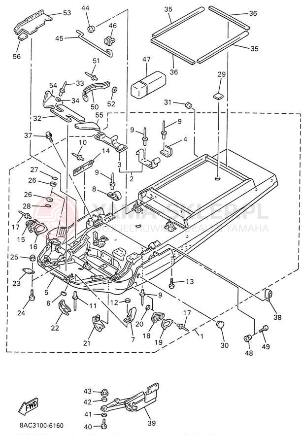 Schemat "rama" do Yamaha VK540 II VK540EW