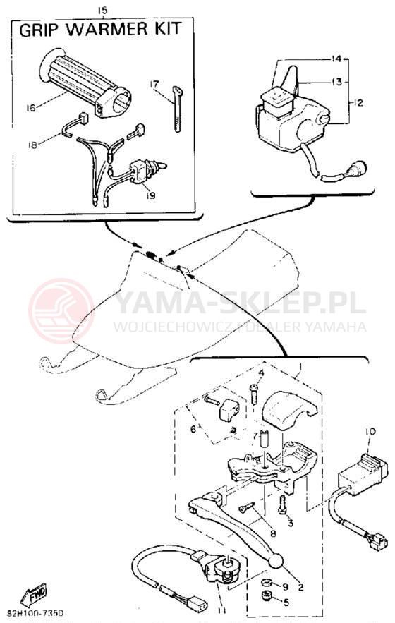 Schemat "układ elektryczny" do Yamaha OVATION CS340P